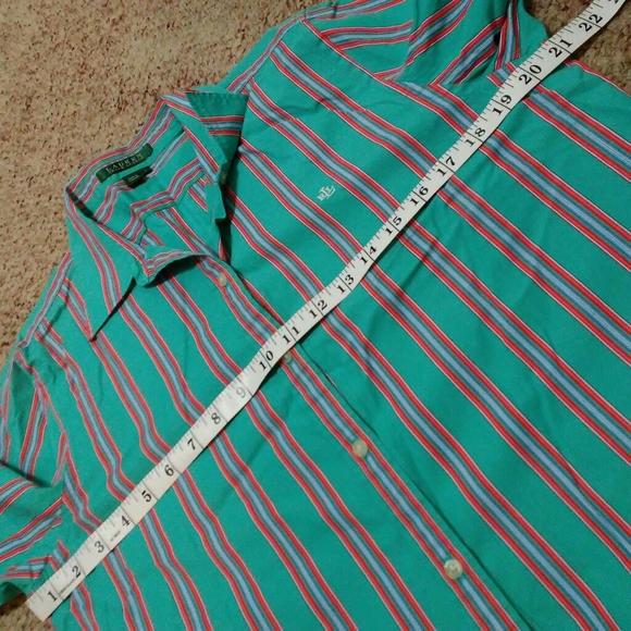 Lauren Ralph Lauren Striped Button Down Top - Picture 8 of 8